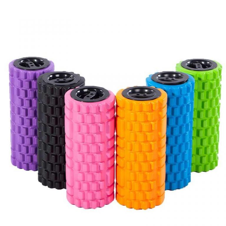 Hollow Yoga Foam Roller With Caps For Massage Fitness Yoga Products 0746